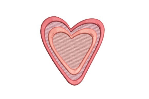 Retro Layered Heart Design Review for Merch