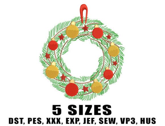 Review: Festive Wreath Embroidery Design for Holiday Sales