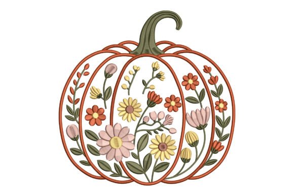 Reviewing Floral Pumpkin Embroidery for Real Projects