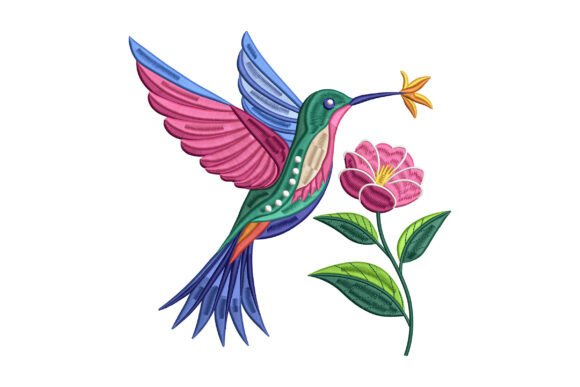 Reviewing Hummingbird Flower Embroidery for Boutique Sweatshirts