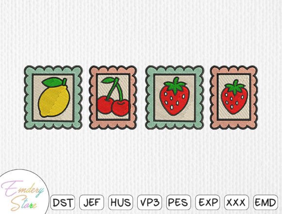 Reviewing the Cute Fruit Stamp Embroidery Set