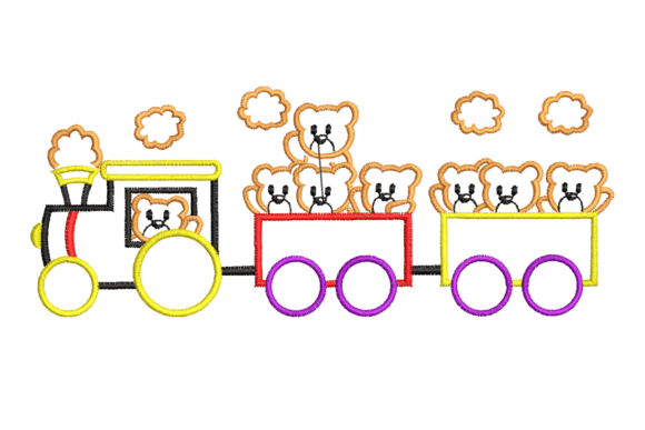 Teddy Bear Train Embroidery Design: A Designer’s Review