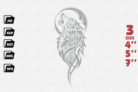Tribal Wolf and Moon Design Review